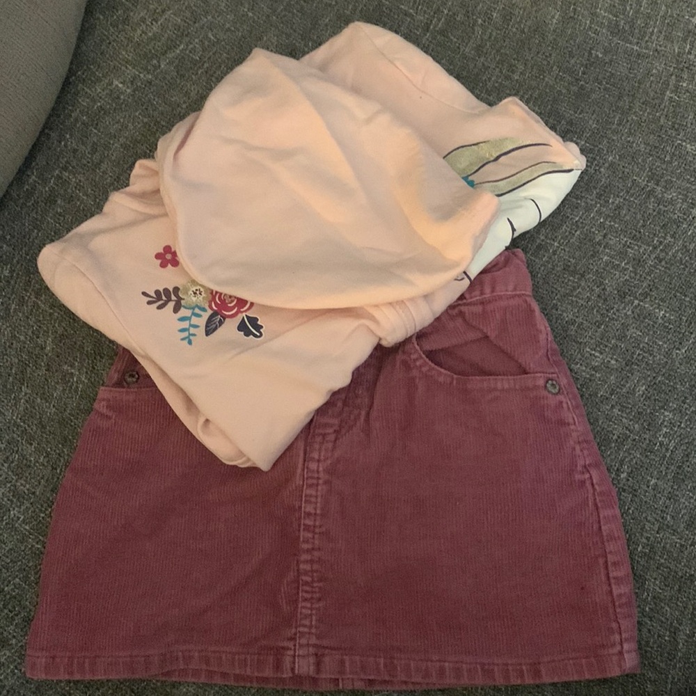 Sweatshirt and Skirt (no shirt)
